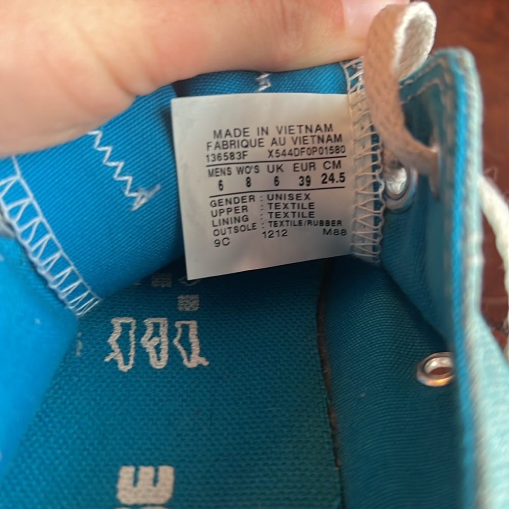Baby Blue Converse - Picture 6 of 7